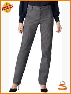 Petite Wrinkle Free Relaxed Fit Straight Leg Dress Pants